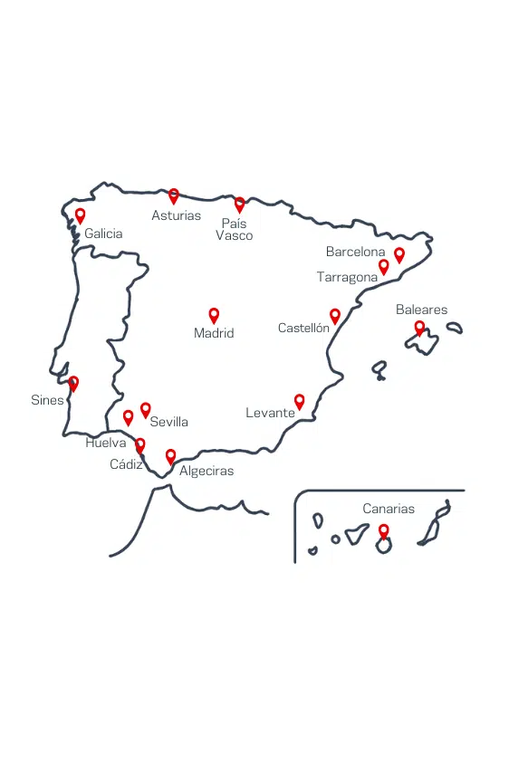 KAEFER España y Portugal Ubicaciones